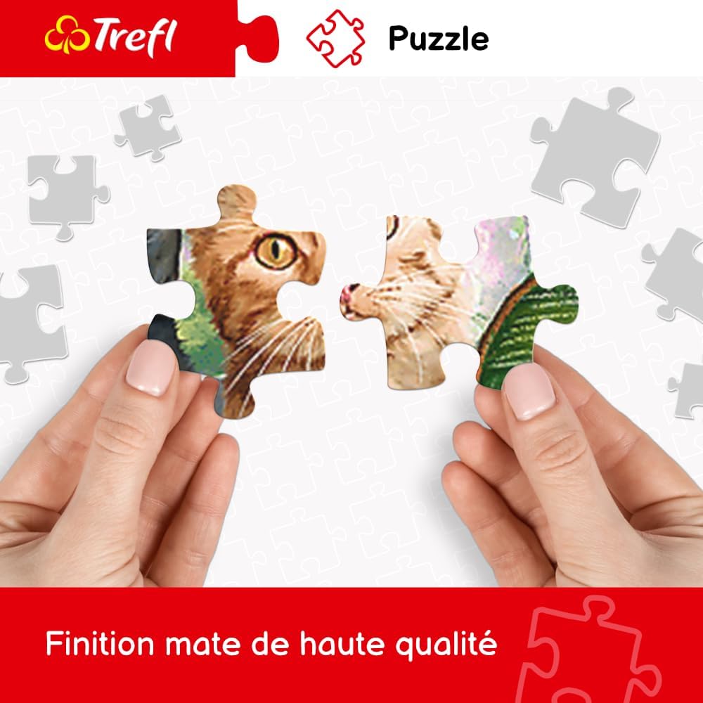 Thumbnail 3 de Trefl Soirée de Chats – Puzzle 2000 Pièces (Chats parmi des livres)