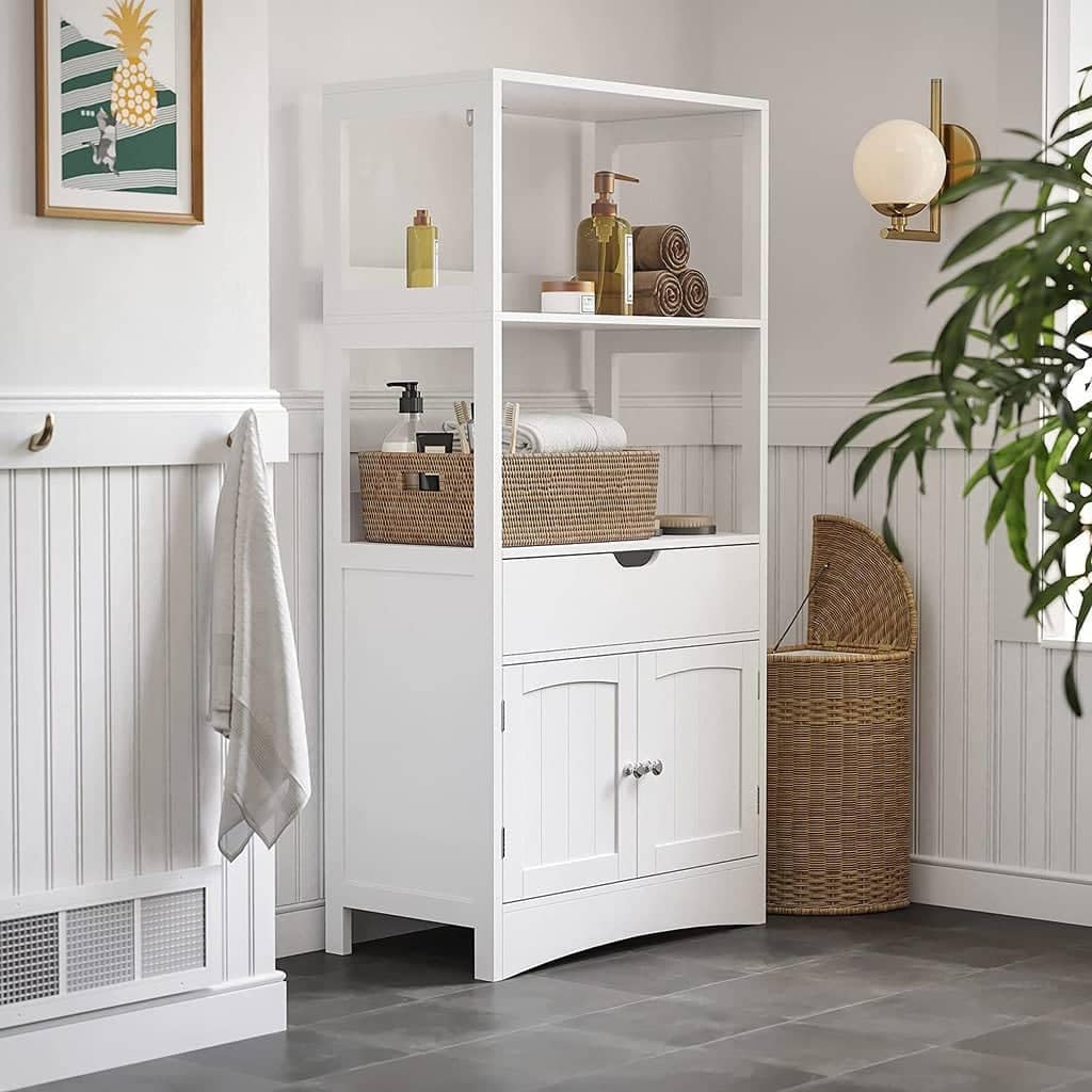 Thumbnail 4 de VASAGLE Armoire Haute Blanc 32,5 x 60 x 122 cm