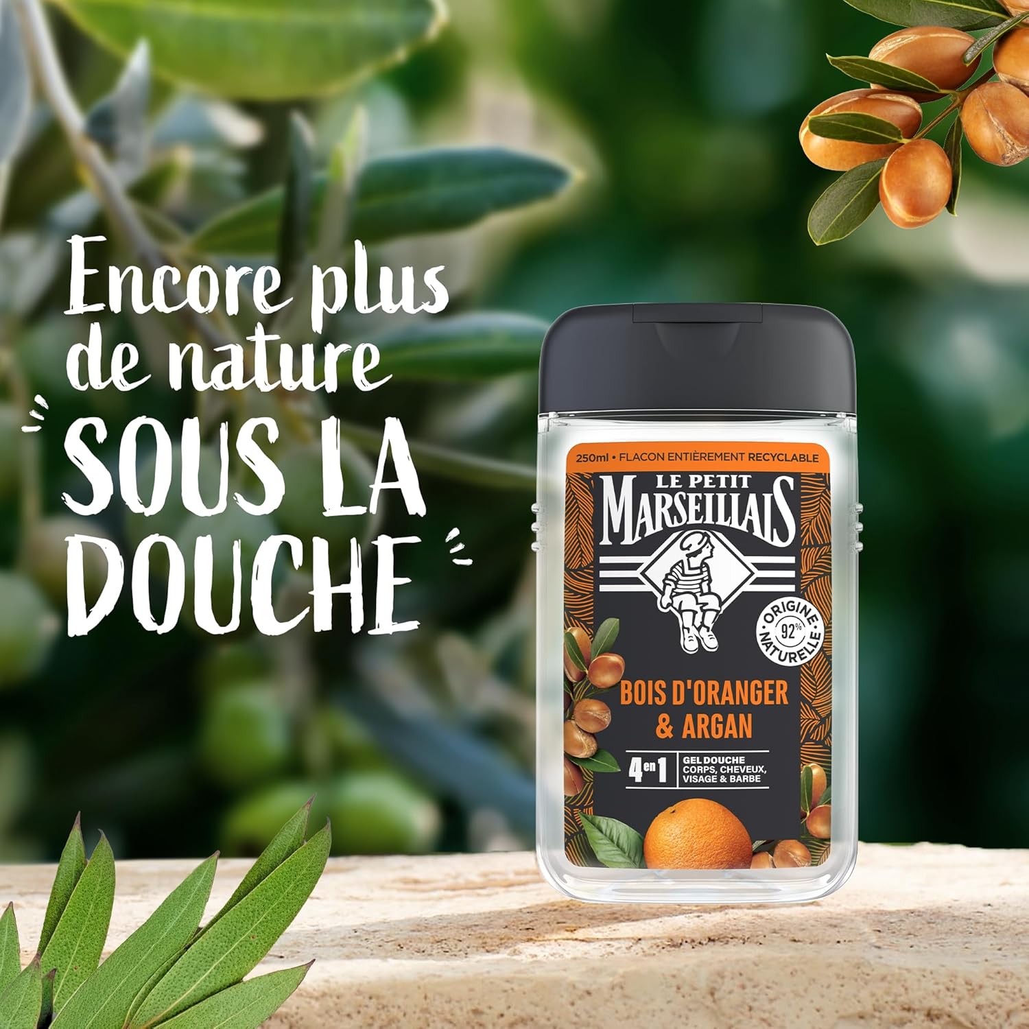 Thumbnail 5 de Le Petit Marseillais Gel douche Bois d'Oranger & Argan – lot 6x250 ml