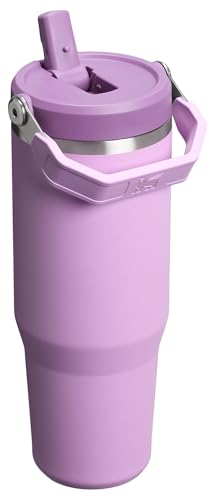 Detalle de STANLEY IceFlow 2.0 Flip Straw Tumbler, 30 oz, Lilac