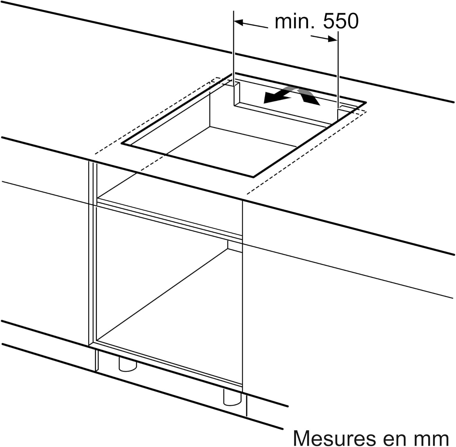 Thumbnail 6 de Bosch PUC611BB5E Série 4 – Plaque à induction 3 feux 60 cm noire (4600 W)