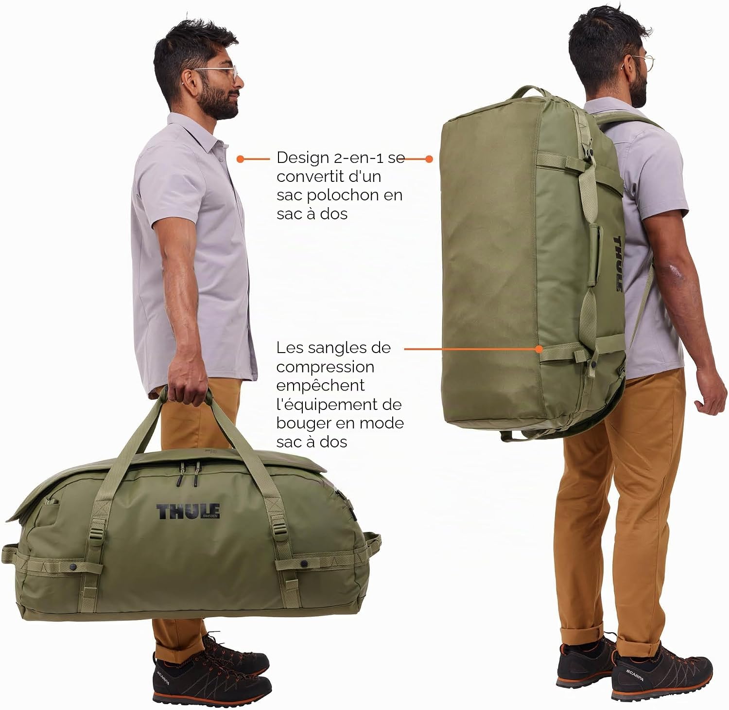 Thumbnail 4 de Thule Chasm Sac De Voyage 90l — sac de voyage 2 en 1 prêt à l’usage