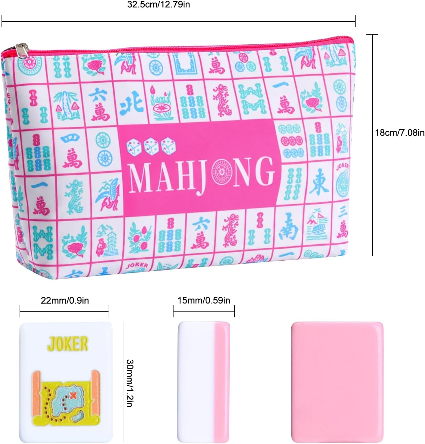 Detalle 2 de My Mahjong Trove American Mahjong Set, 1.2-inch Tiles