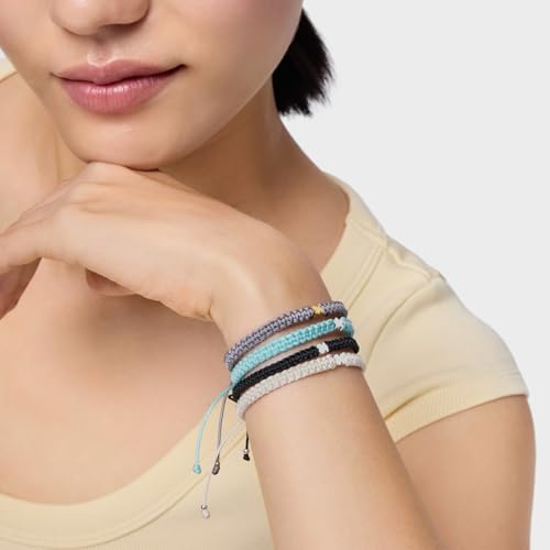 Thumbnail 4 de TOUS Pulsera para Mujer Motivo Oso de Plata de Primera Ley y Nylon Negro (17 cm) Colección Motivos