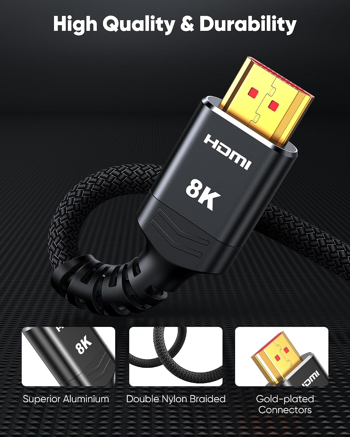 Thumbnail 5 de Highwings HDMI 2.1 Kabel 3m