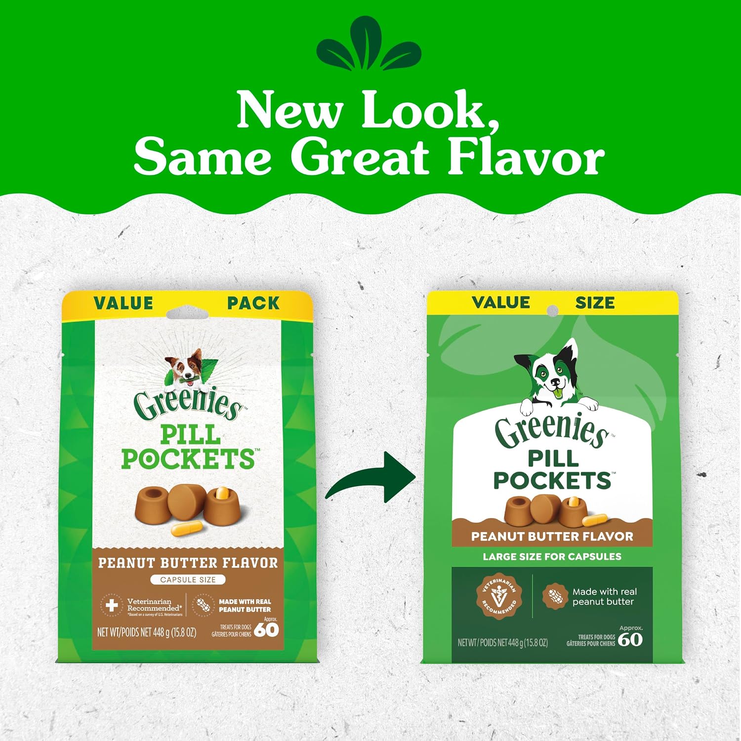 Detalle 2 de Greenies Pill Pockets Large Size Dog Treats, Peanut Butter