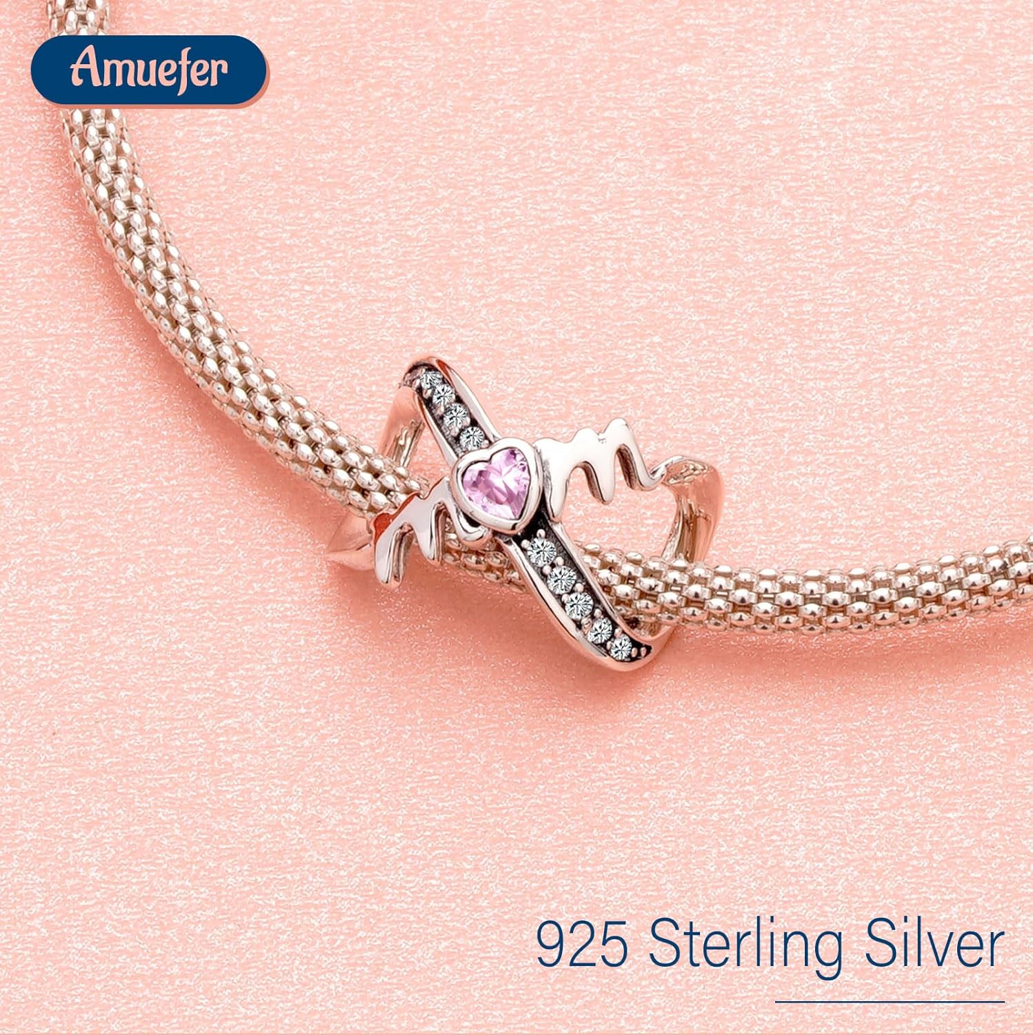 Thumbnail 1 de Amuefer Famiglia Charms Argento 925 – Mamma, Nonna, Amore e Famiglia per Collane e Bracciali