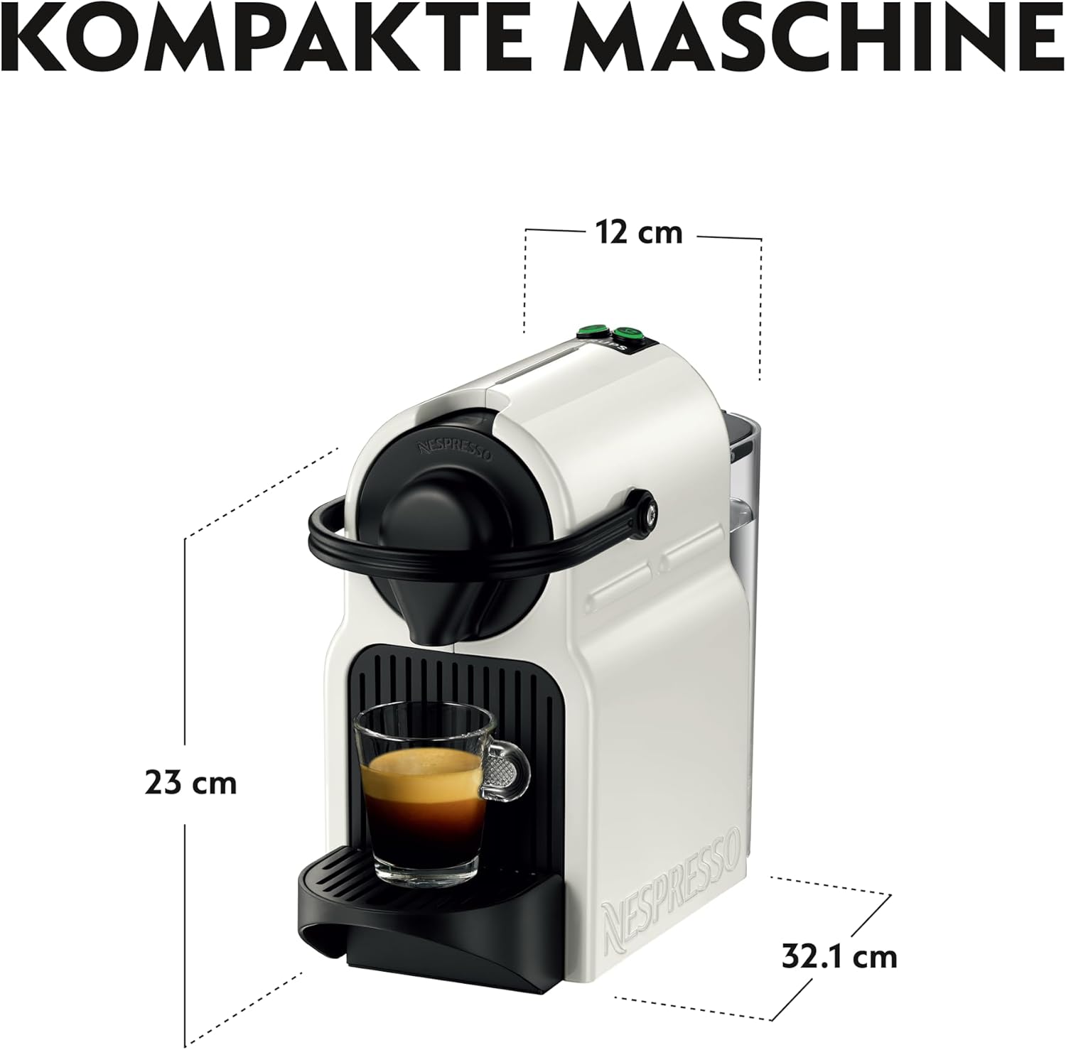 Thumbnail 3 de Nespresso Krups Inissia XN1001 Kapselmaschine (XN1001) – kompakt, kurze Aufheizzeit, einstellbare Kaffeemenge