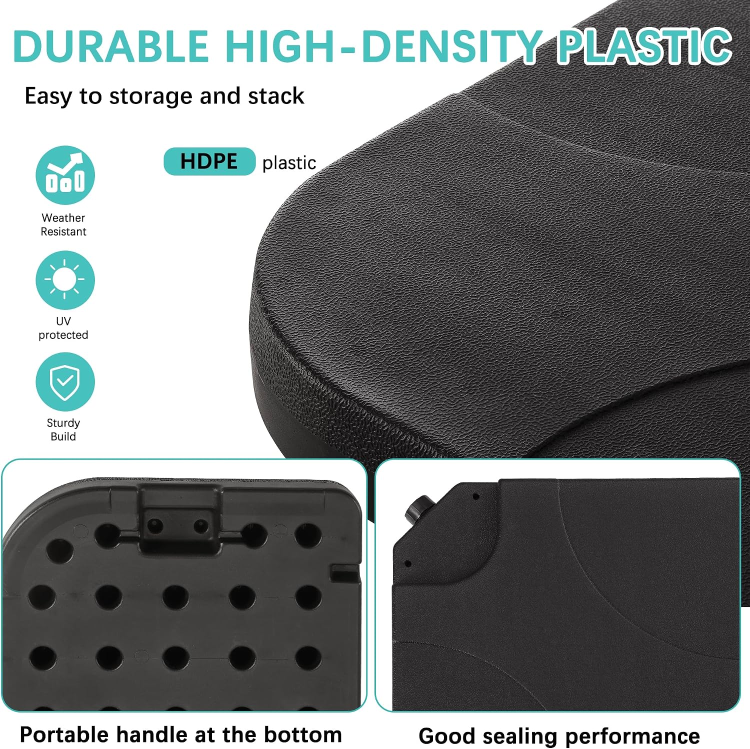 Thumbnail 6 de VECELO Patio Umbrella Base, HDPE