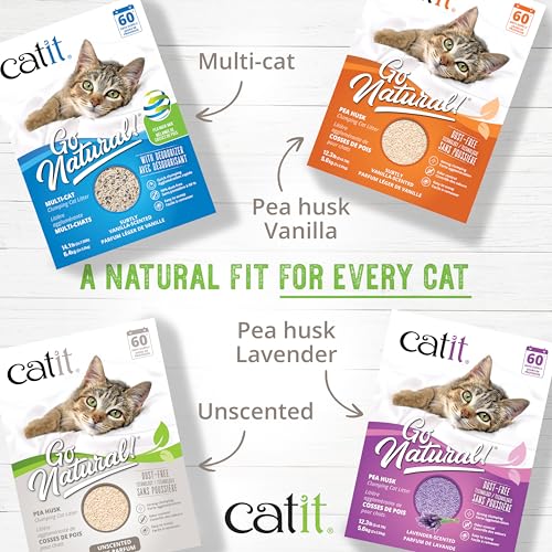 Thumbnail 10 de Arena para Gatos Aglomerante de Cascara de Guisante Go Natural, Sin Aroma — Catit