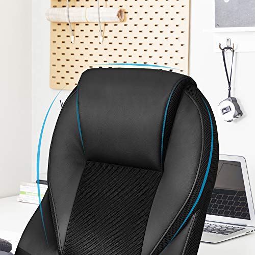 Thumbnail 8 de Silla de Oficina Ergonómica SONGMICS OBG22B: Silla Giratoria con Ruedas, Altura Ajustable, Negro