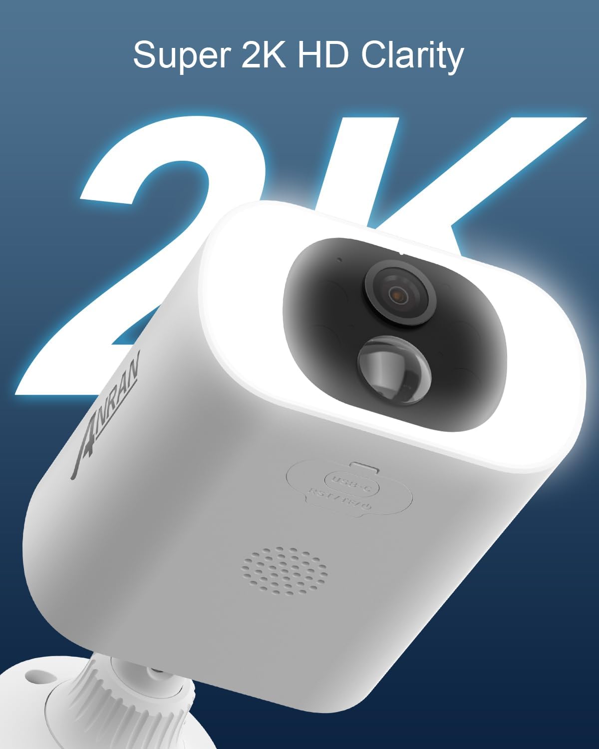 Detalle 2 de ANRAN C3 2K wireless solar security cameras