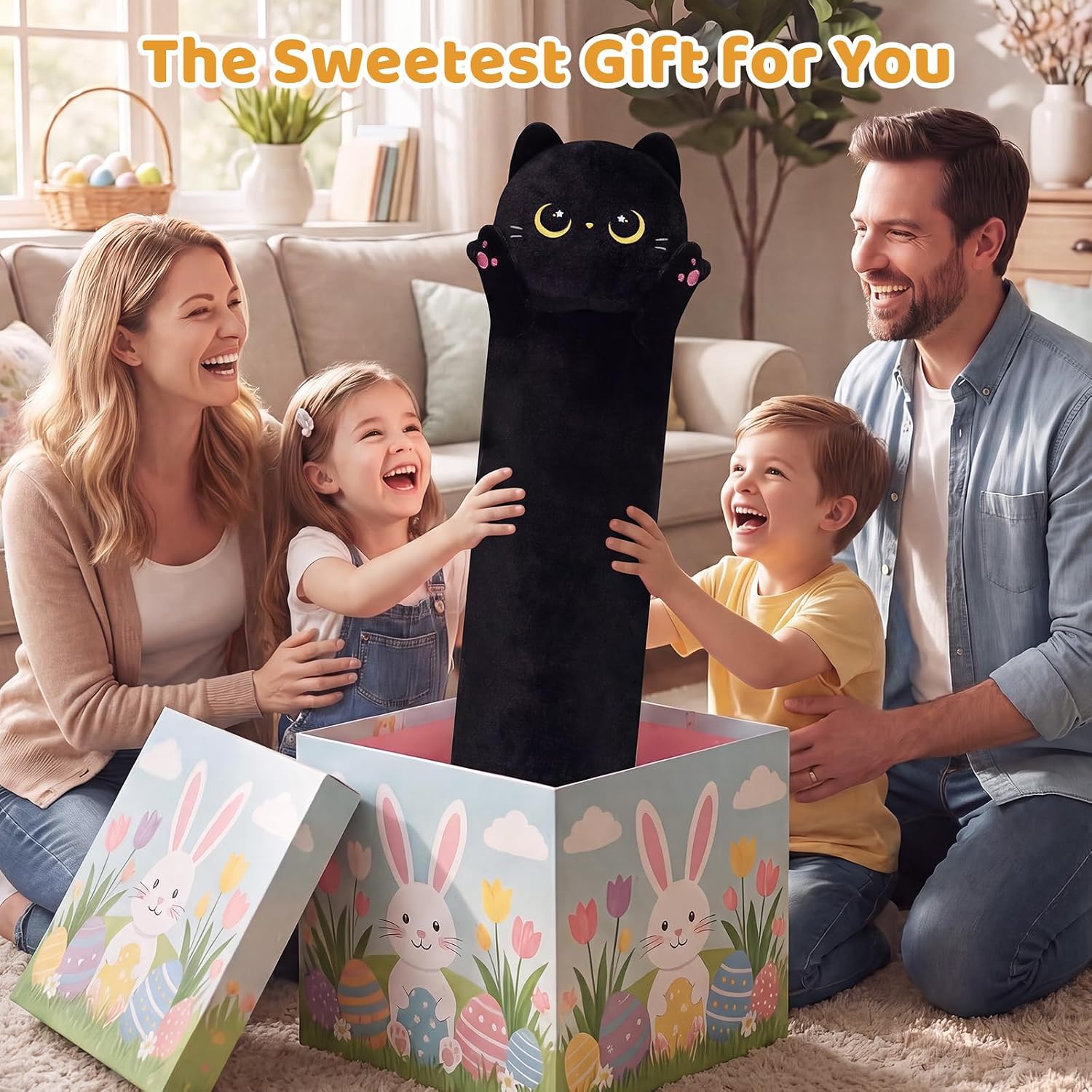 Detalle de Mewaii 20in Long Cat Plush Body Pillow Review: A Practical Hug for All Ages