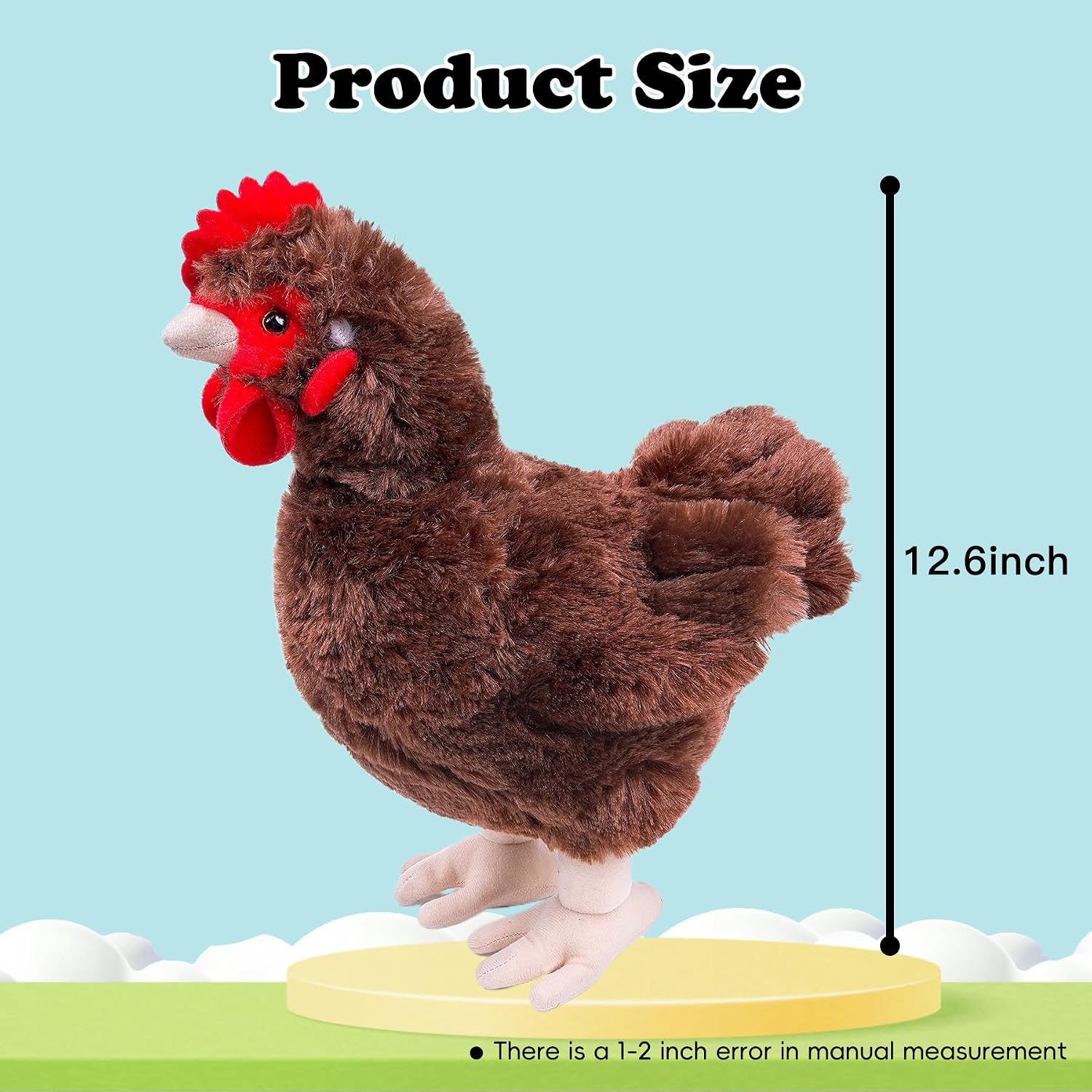 Thumbnail 4 de lilizzhoumax Chicken Plush Toy 10-inch cuddly hen