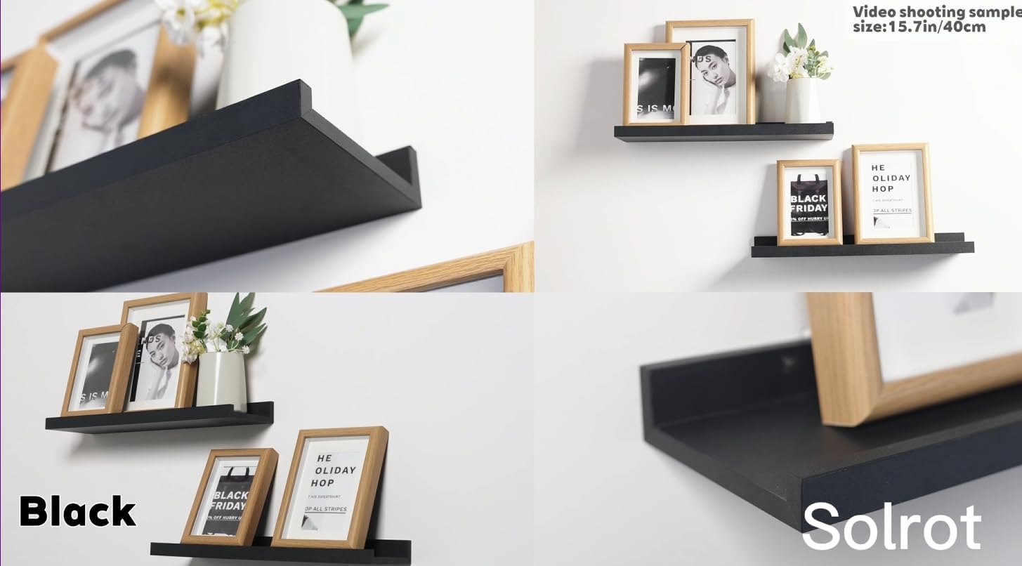 Detalle 2 de Solrot Floating Shelf 14 Inches for Wall Decor