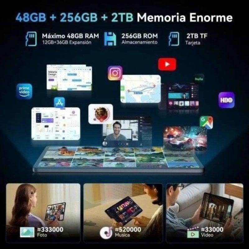 Detalle de Tablet TABWEE T60 4G 12,2" con Teclado y Stylus Pen | 12GB RAM, 256GB