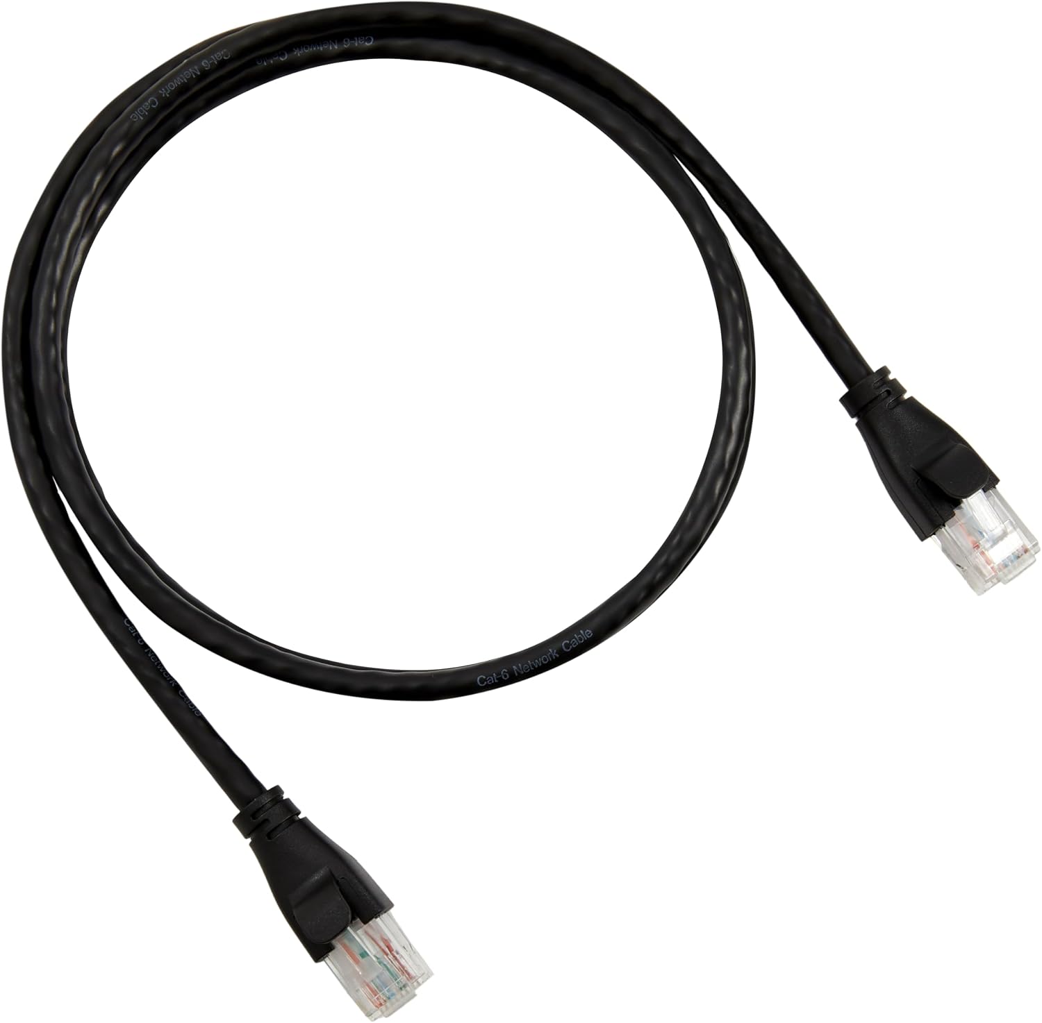 Detalle 2 de Amazonベーシック L6LLA010-CS-R LANケーブル Cat-6準拠 0.9m 10点セット ブラック