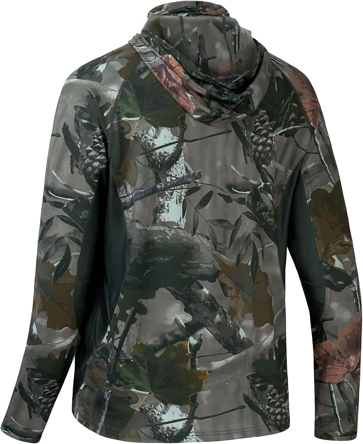 Thumbnail 4 de BASSDASH Men's UPF 50+ Camo Hunting Hoodie with Built-In Neck Gaiter