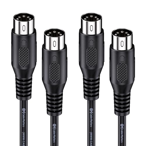 Detalle de Cable Matters 5 Pin DIN MIDI Cable (2-Pack) – 1.8m