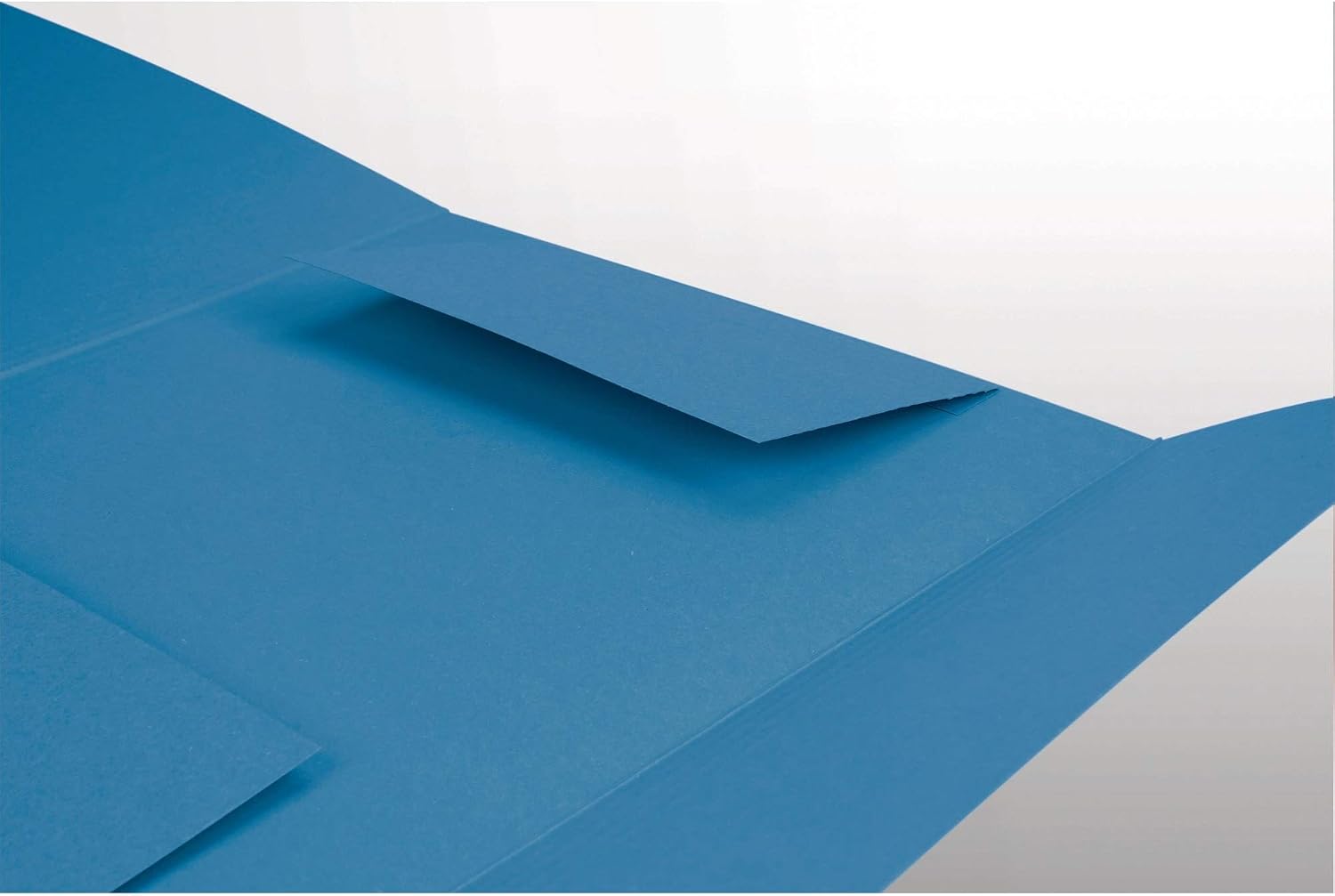 Thumbnail 2 de Falken Chemise à rabats carte recyclée A4 – Bleu (Réf. 80001316001F), 3 rabats, 200 feuilles, Ange Bleu