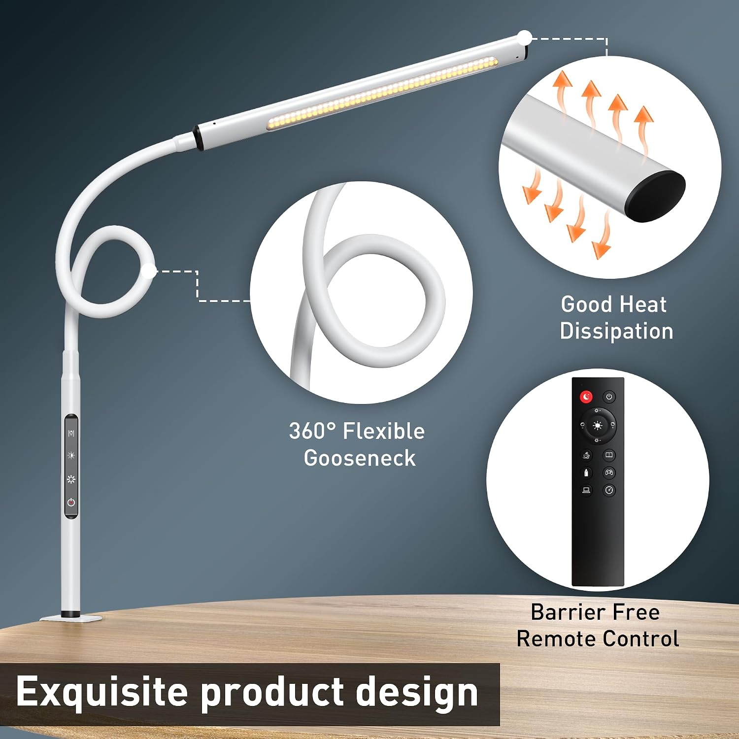 Detalle 2 de EYOCEAN LED Schreibtischlampe 12 W