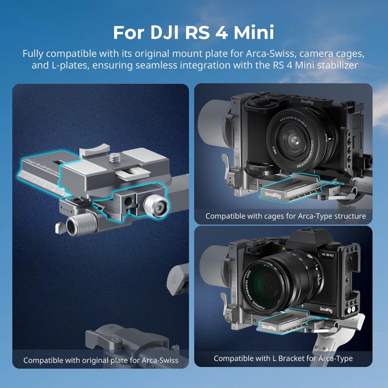 Detalle 2 de SMALLRIG 5336 Adaptateur Arca 11,7 cm