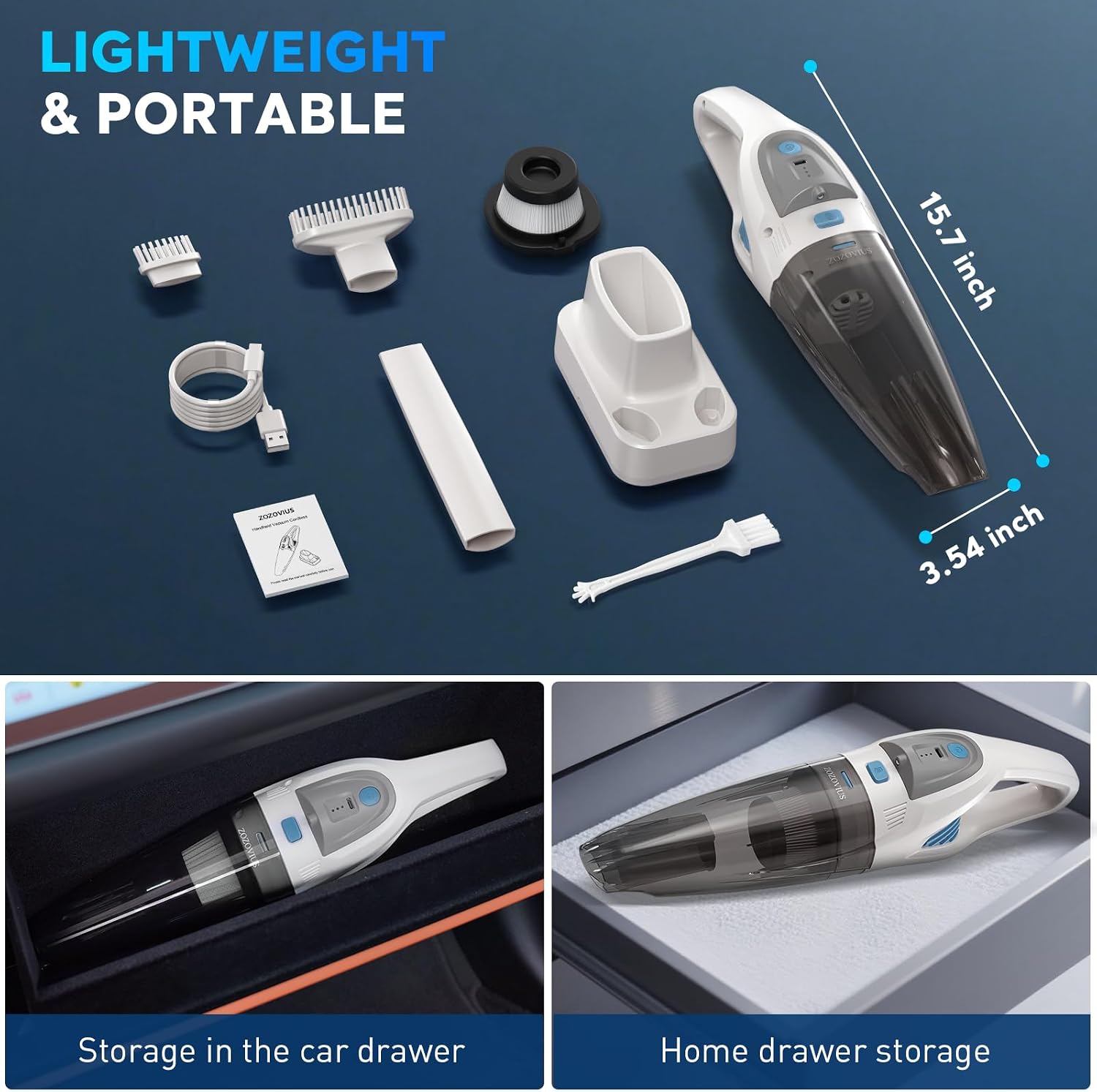 Thumbnail 5 de zozovius Handheld Vacuum Cleaner 22000PA