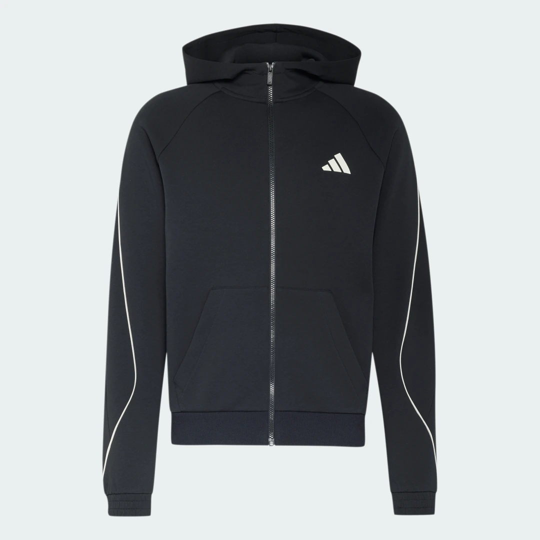 Detalle 2 de Sudadera con capucha y cierre de cremallera Stadium Small Logo de Adidas