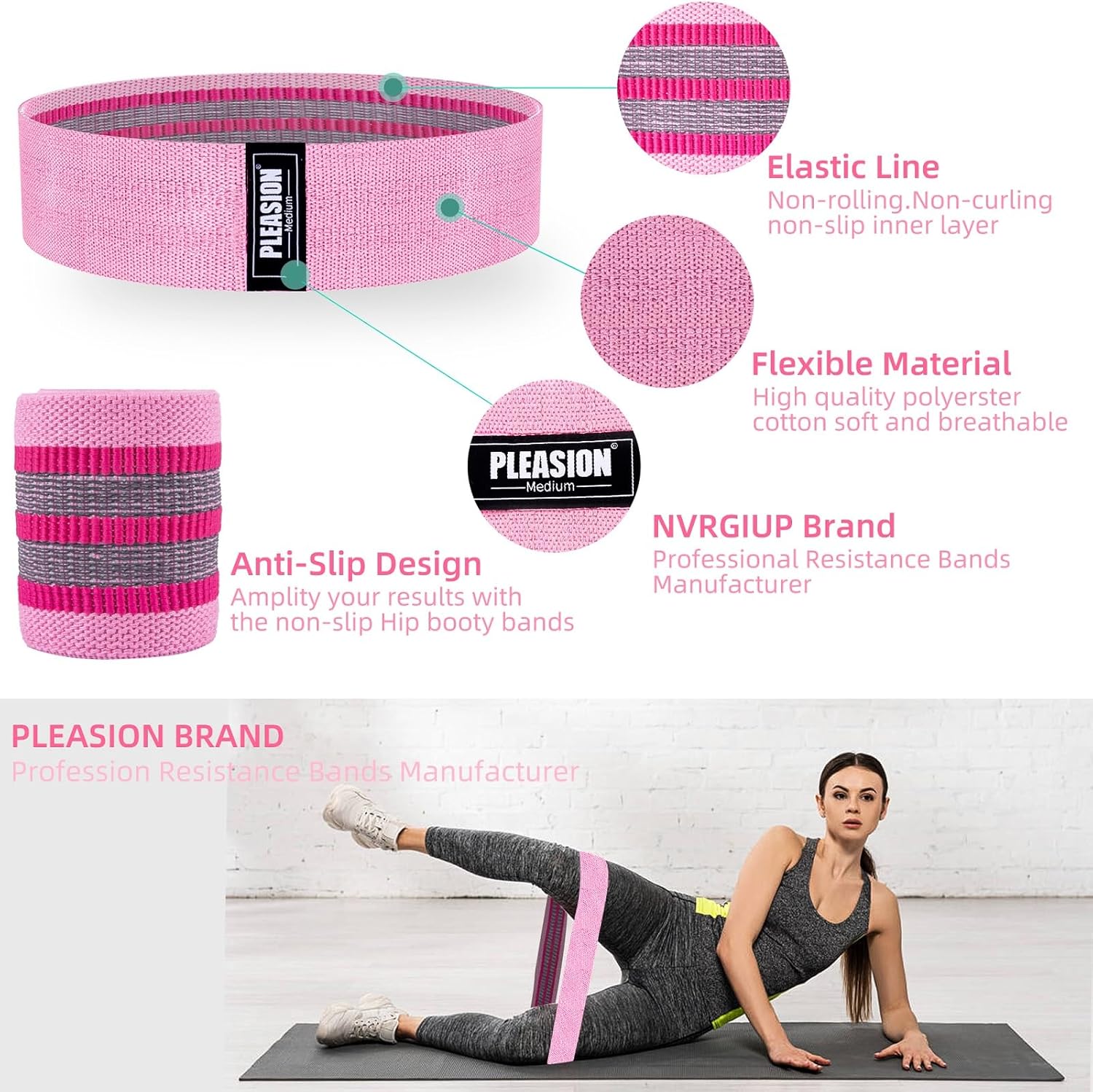 Detalle 2 de Fabric Resistance Bands 5 Levels resistance bands
