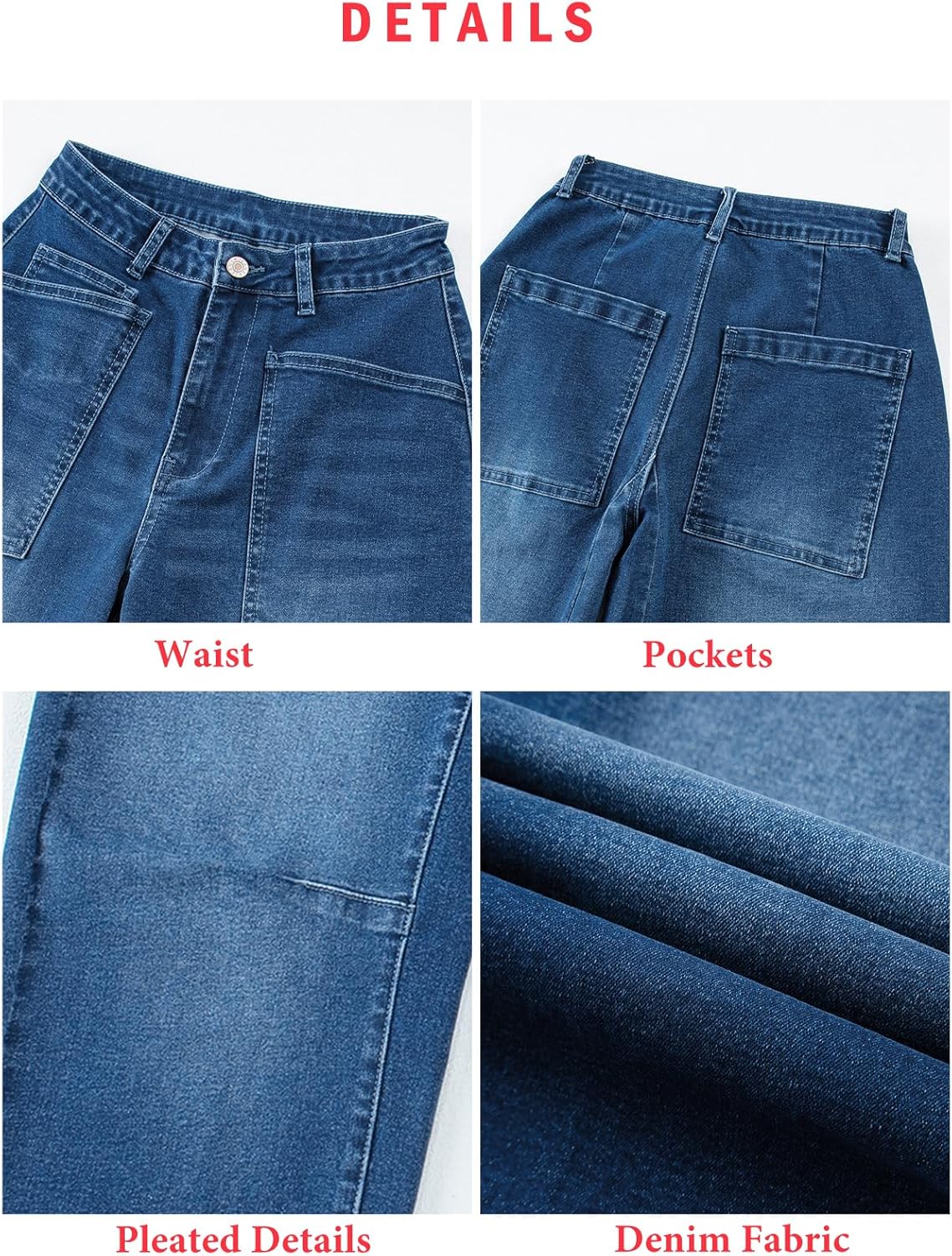 Thumbnail 6 de EVALESS Baggy Barrel Jeans High Waisted