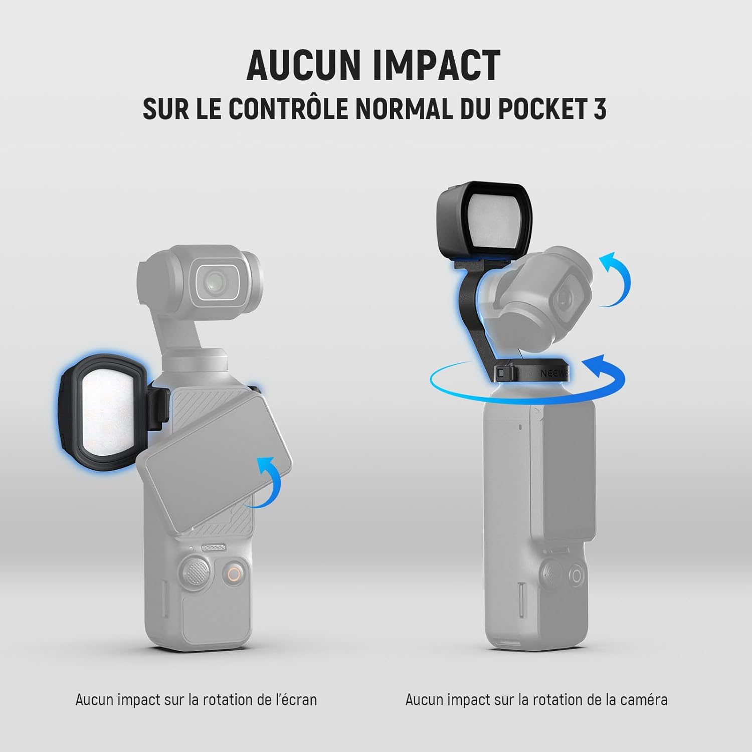 Thumbnail 6 de NEEWER Basics M21 : mini lampe LED magnétique rechargeable USB-C pour DJI Osmo Pocket 3