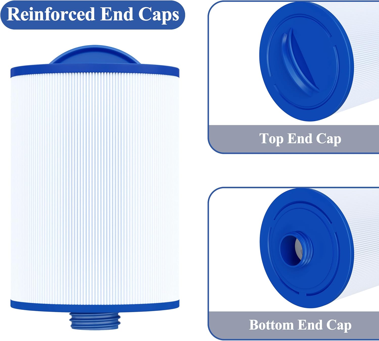 Detalle de Cryspool CP-06008(2) ca Coarse-Thread Spa Filter, 45 sq. ft., 2-Pack