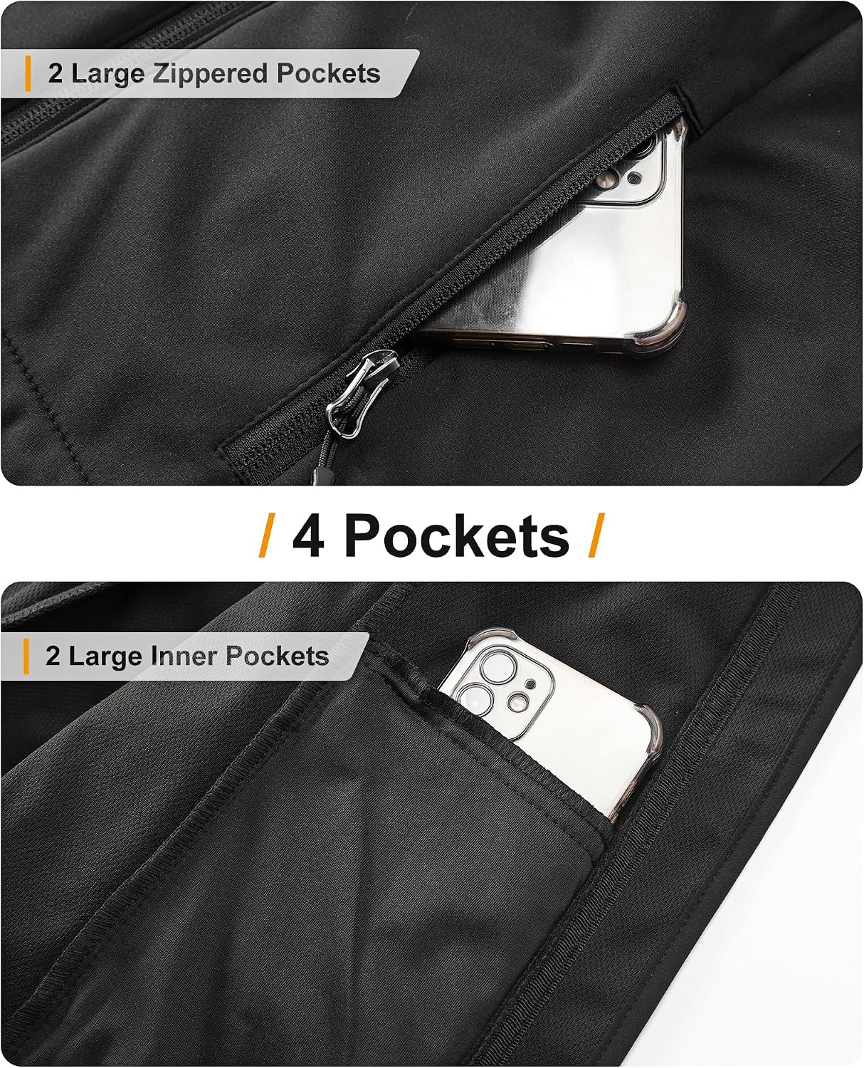 Detalle de 33,000ft Damen Softshelljacke – wasserdichte, winddichte Funktionsjacke mit Kapuze für Rad, Lauf & Outdoor
