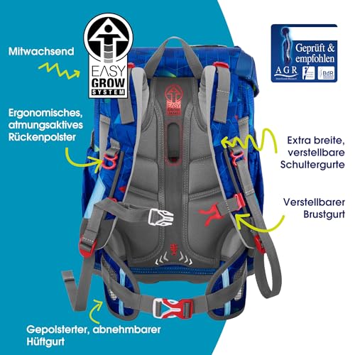 Thumbnail 3 de Step by Step Cloud Schulranzen-Set Police Truck Charly 5-tilig — Ergonomisch, reflektierend, 19 L