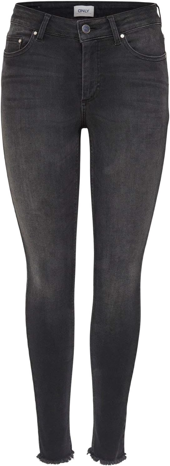 Detalle 2 de ONLY Women's Skinny Jeans, Black Denim, 27W / 34L