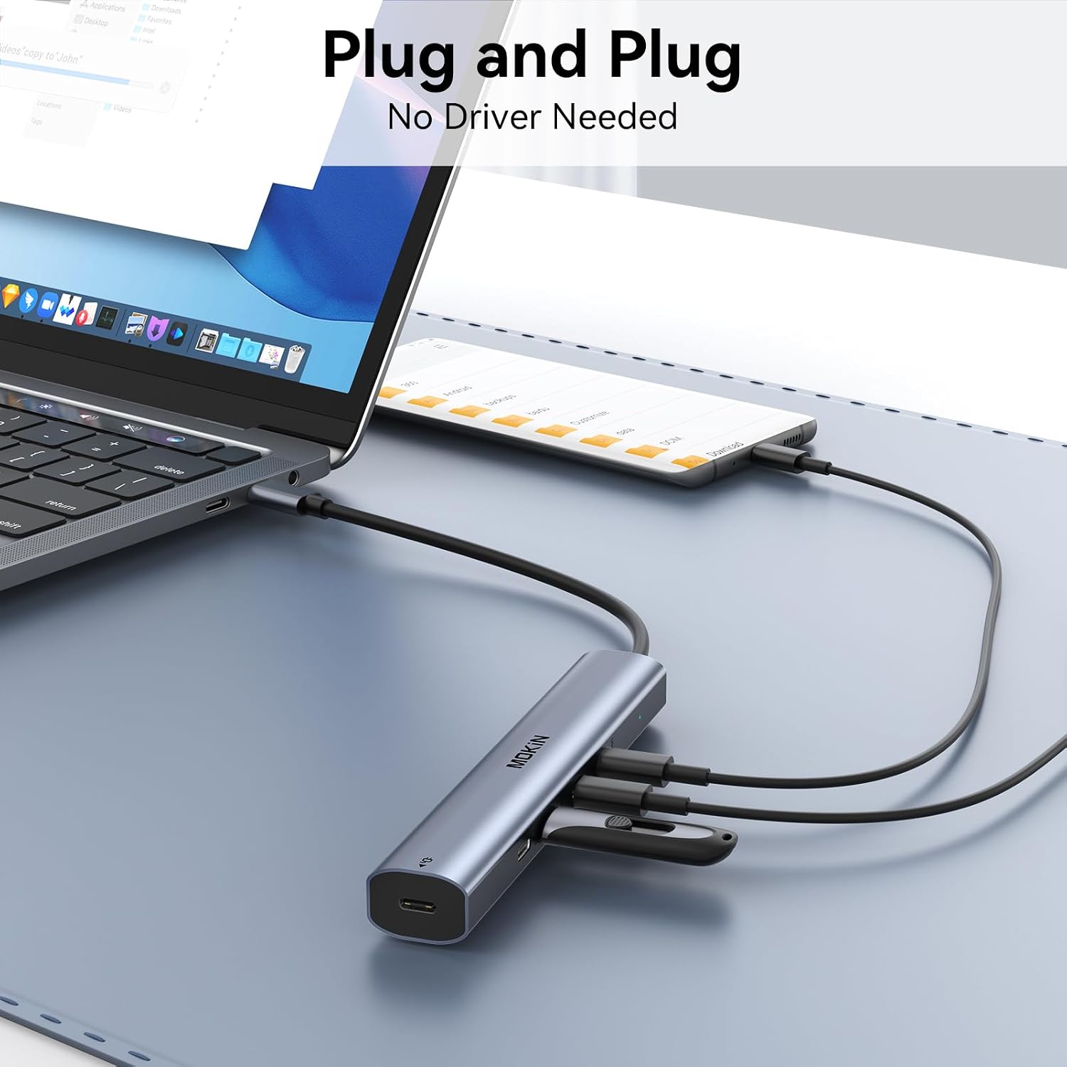Thumbnail 6 de MOKiN 6-in-1 USB-C Hub, 4K HDMI at 60Hz, USB 3.0 and microSD