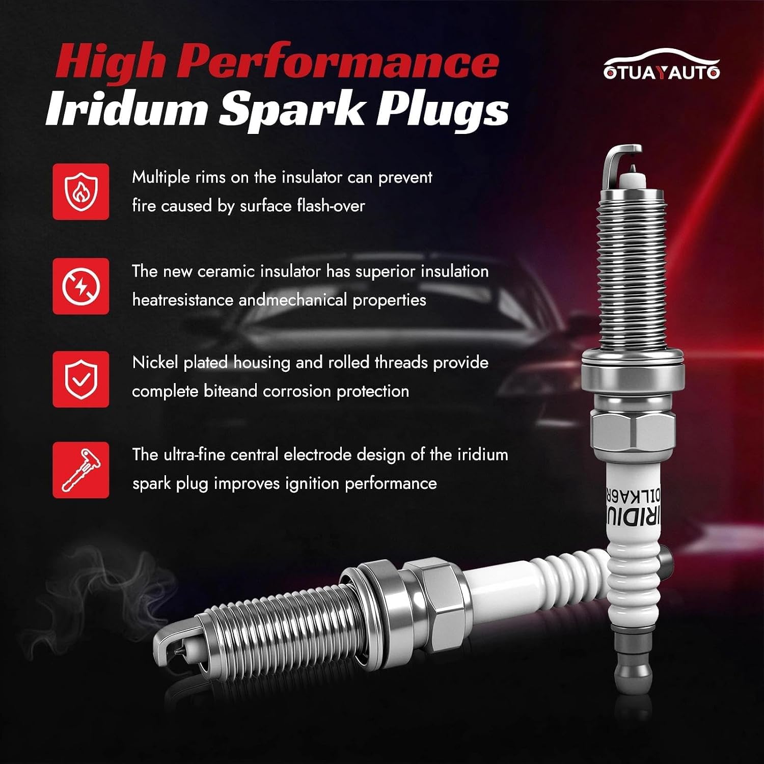 Thumbnail 6 de OTUAYAUTO Ignition Coil and Spark Plug Set UF507