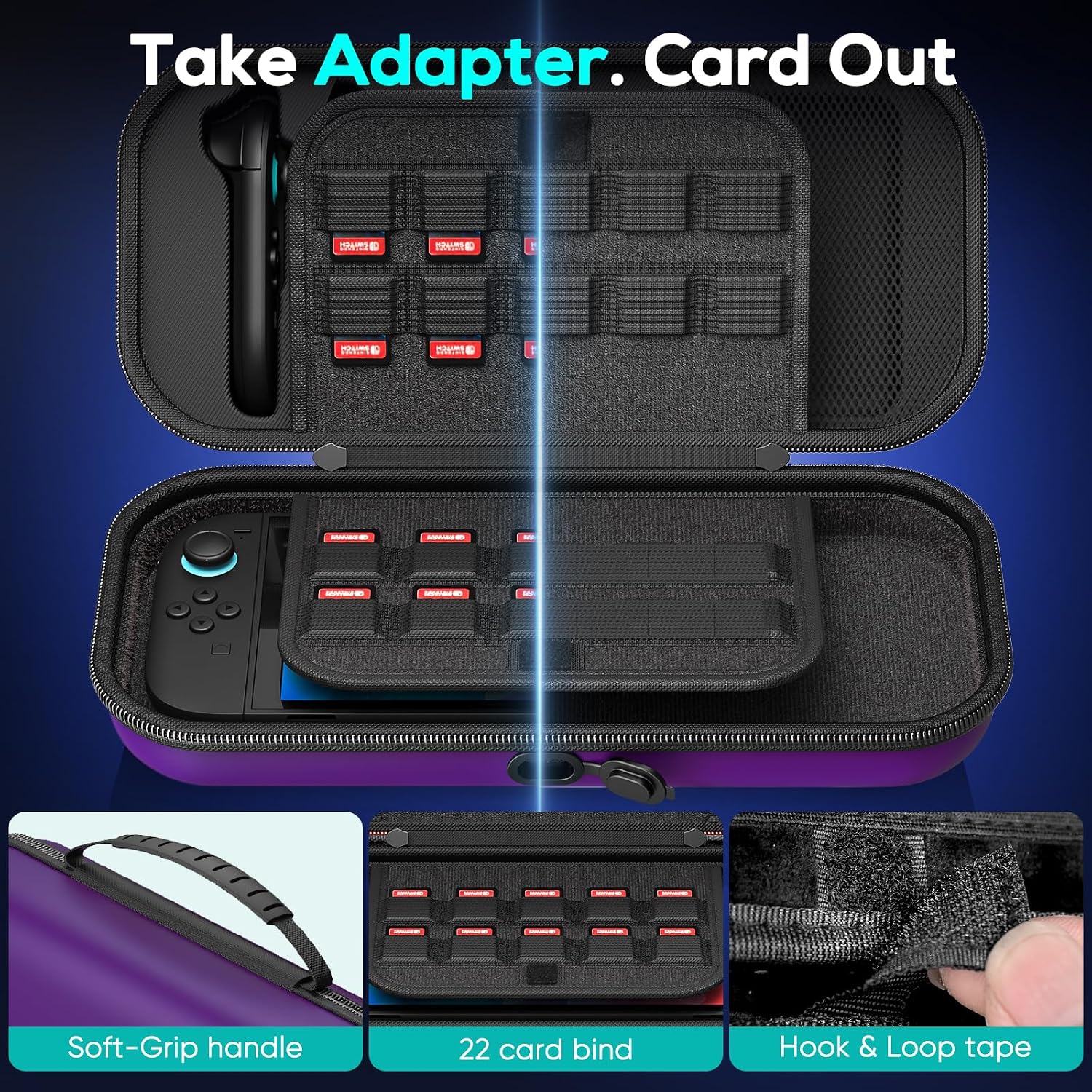Thumbnail 3 de [Charge Inside] Switch carry case 22 games
