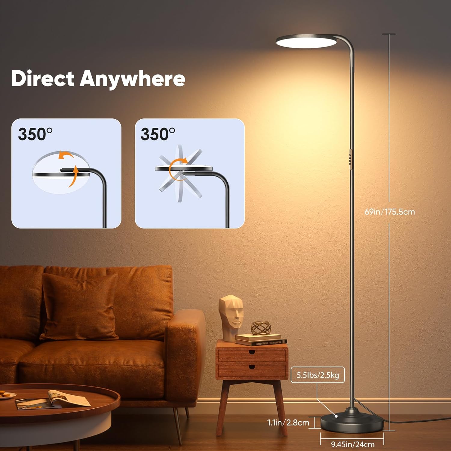 Thumbnail 4 de SIBRILLE 36W LED Floor Lamp 69in