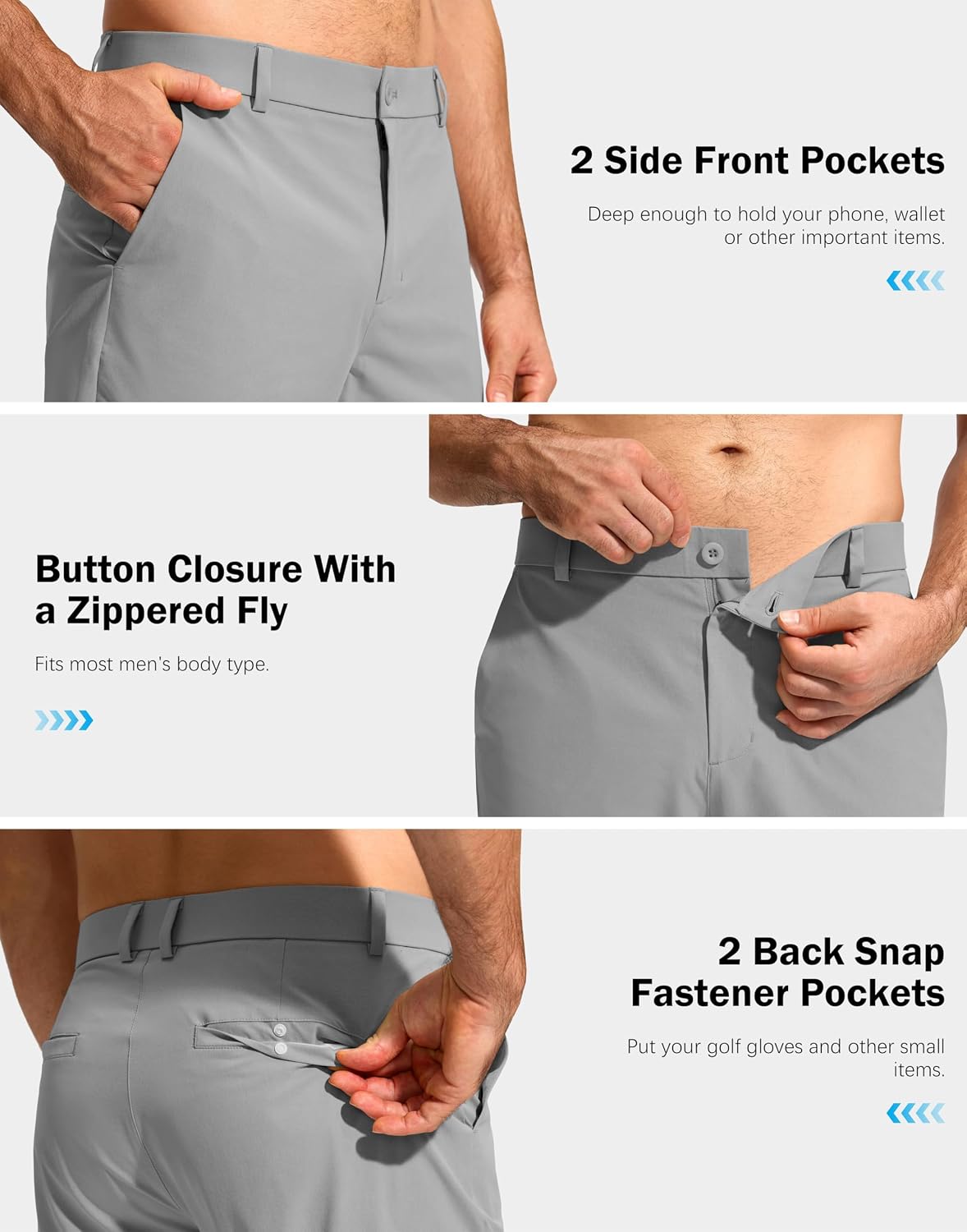 Detalle 2 de G Gradual Men's Golf Pants with 4 Pockets