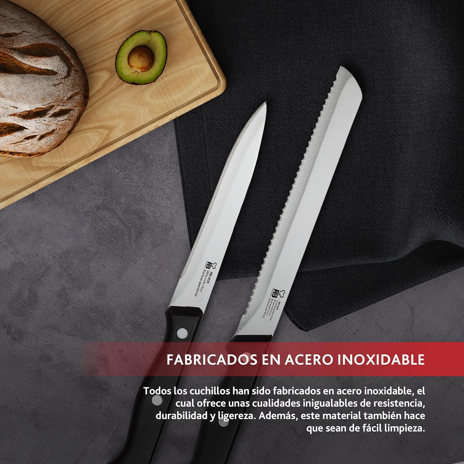 Thumbnail 6 de Renberg Tenessy 🗡️ Set de Cuchillos de Cocina 15 Piezas