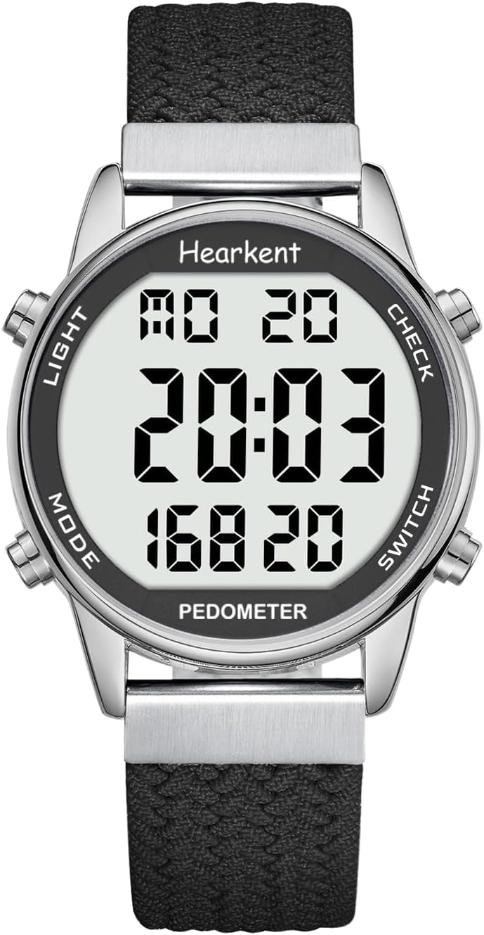 Detalle de Hearkent Pedometer Watch for Women: Non-Bluetooth Step Tracker with 30M Waterproofing