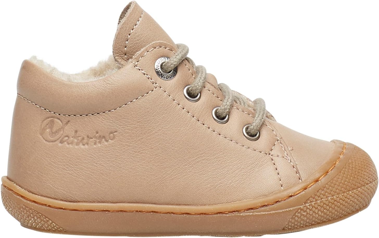Thumbnail 5 de Naturino Lauflernschuhe aus Metallic – Schnürschuh aus Leder mit Wollfutter