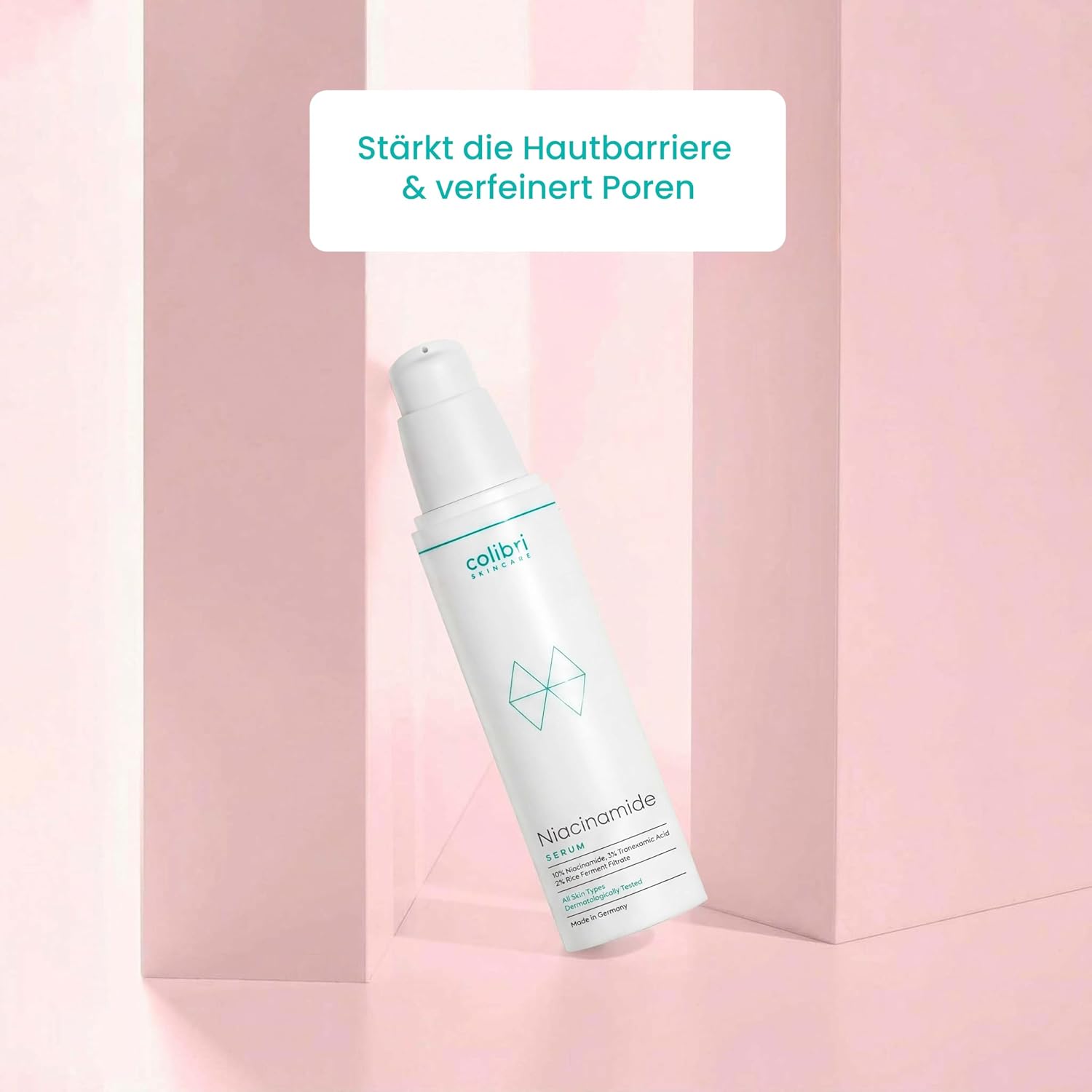Detalle de colibri skincare 10% Niacinamide Serum (50 ml) gegen unreine Haut und für sichtbar beruhigteres Hautbild