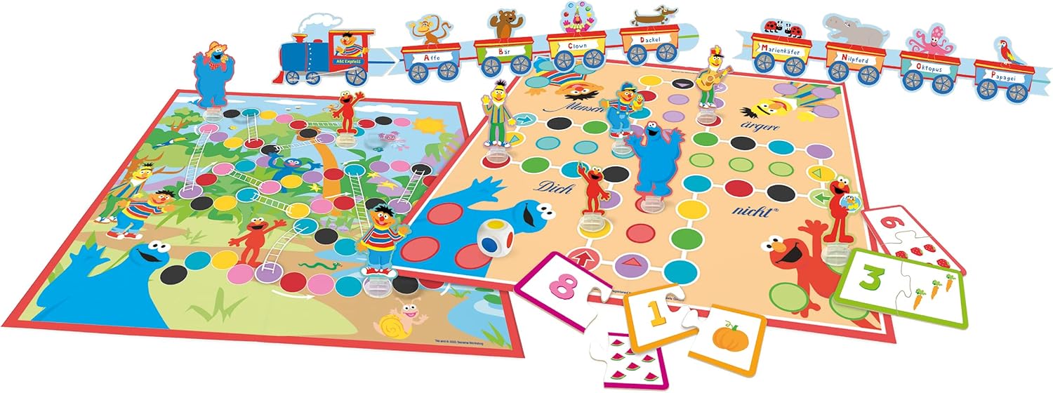 Thumbnail 2 de Schmidt Spiele 40640 Lernspielsammlung für Kinder (Sesamstraße-Design) im Metalletui