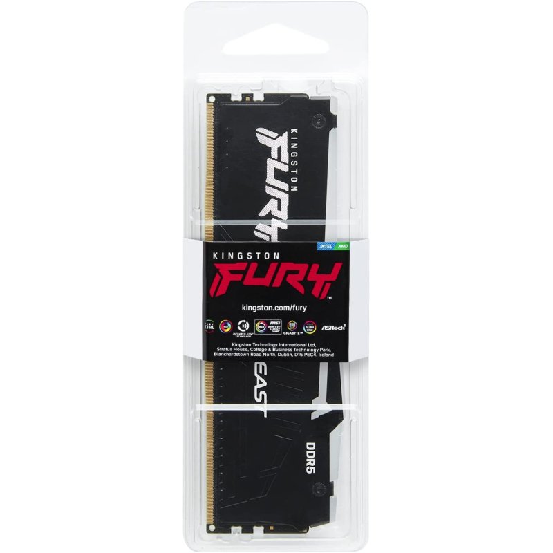 Detalle de Kingston FURY Beast RGB DDR5 8 GB, 6000 MHz y CL36