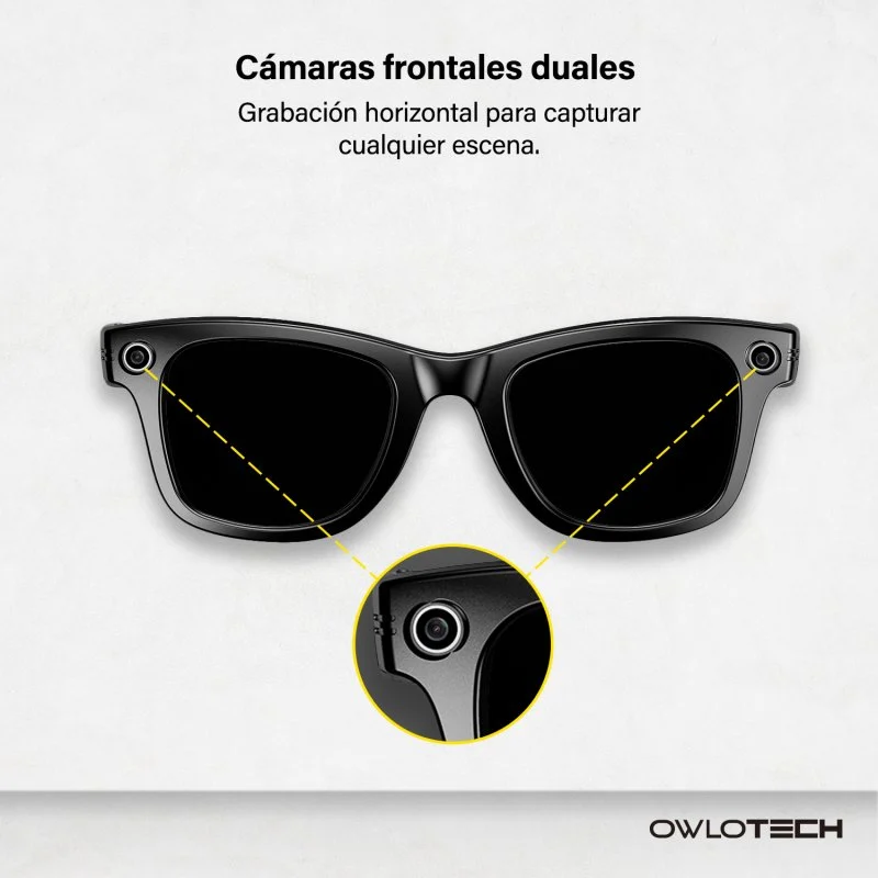 Thumbnail 2 de Owlotech Lens AI Gafas Inteligentes Lens AI OW-SGL-LENS-B 32 MP, Negro