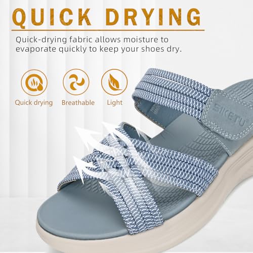 Thumbnail 3 de Z D Q Sandalias Mujer Verano Ortopédicas con Punta Abierta Azul 39