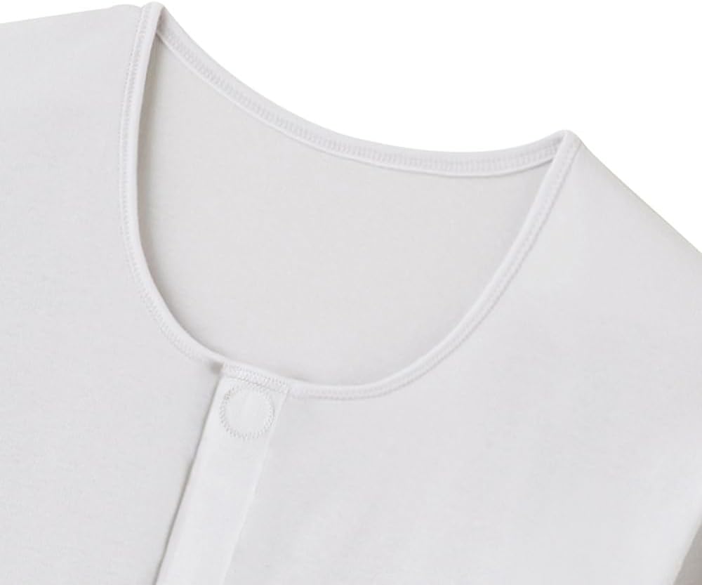 Detalle 2 de GUNZE らくらく肌着 介護用前開き肌着 ワンタッチテープ 綿100%・抗菌防臭加工