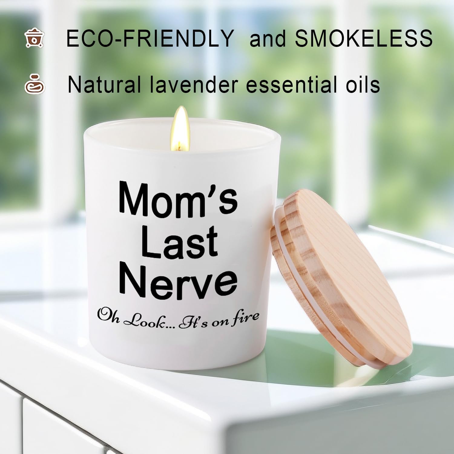 Thumbnail 1 de BFJLIFE Lavender Soy Candle: Thoughtful Mom Gift with Stress Relief Scent